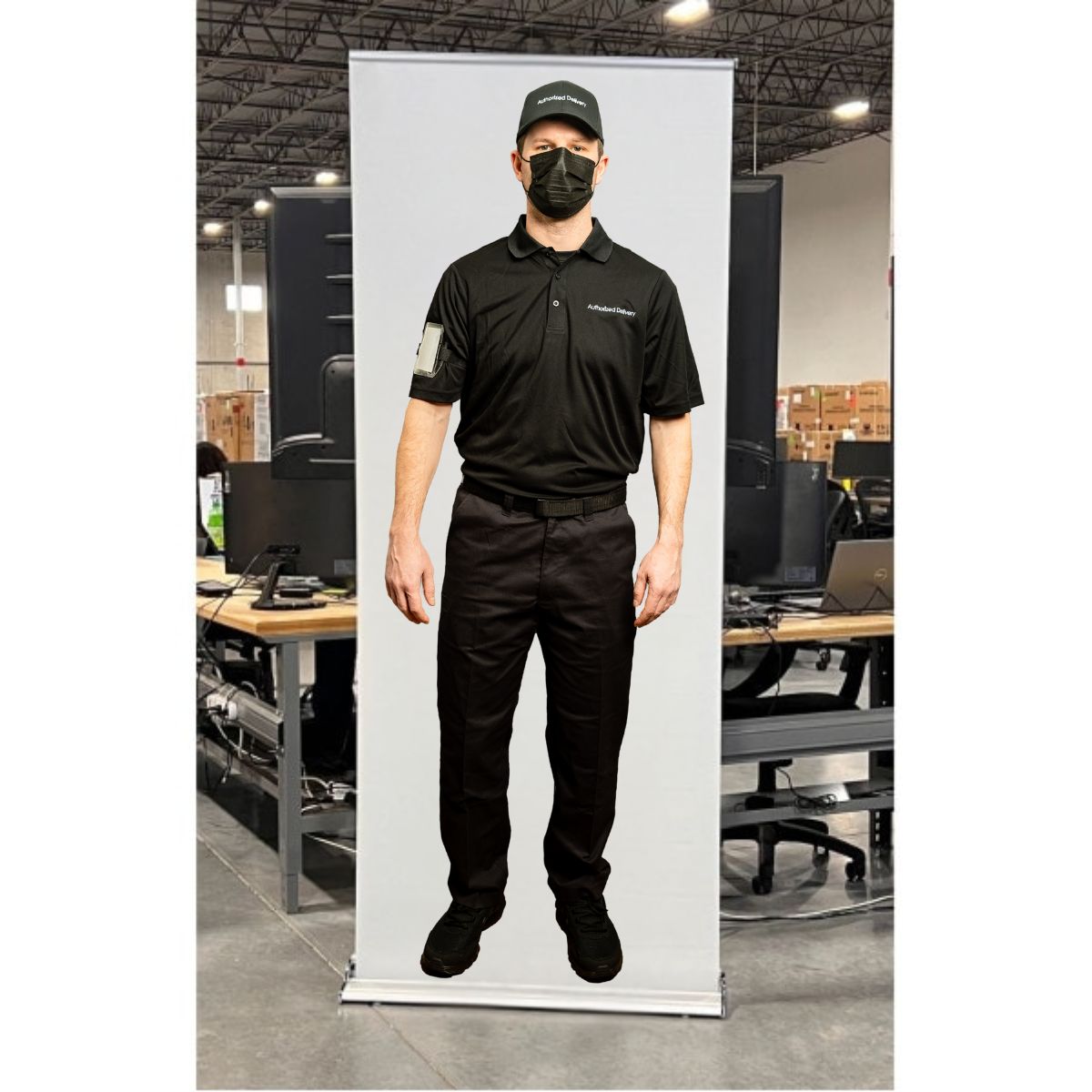 Retractable Uniform Banner Stand - Authorized Delivery