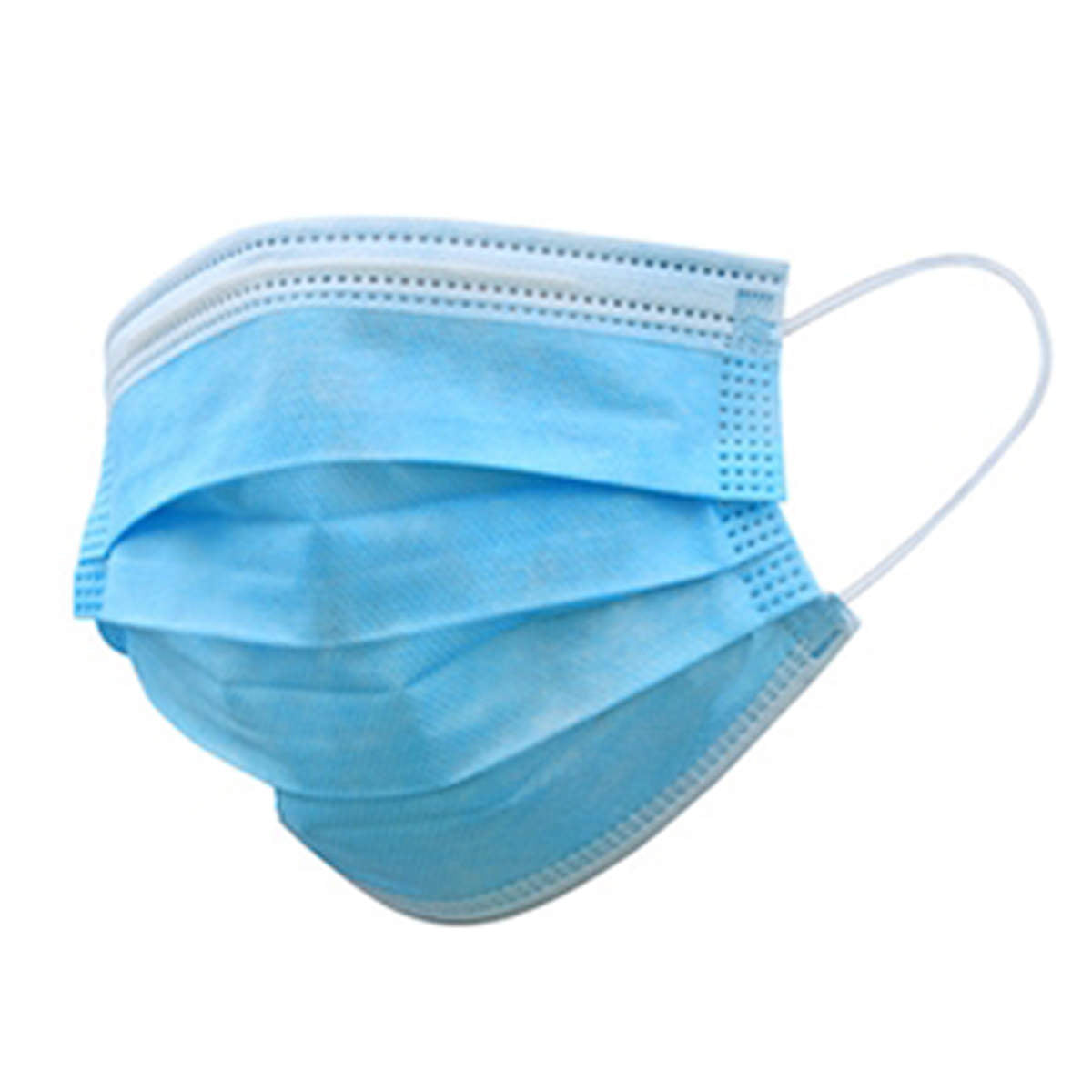 3-Ply Disposable Mask - Blue, Pack of 50
