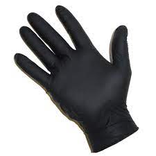 Nitrile Gloves - Black, Box of 100
