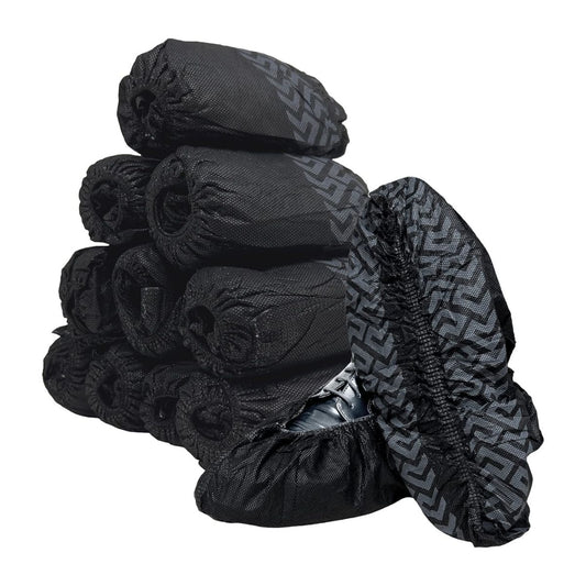 Shoe Covers - Black, Pack of 50 Pair
